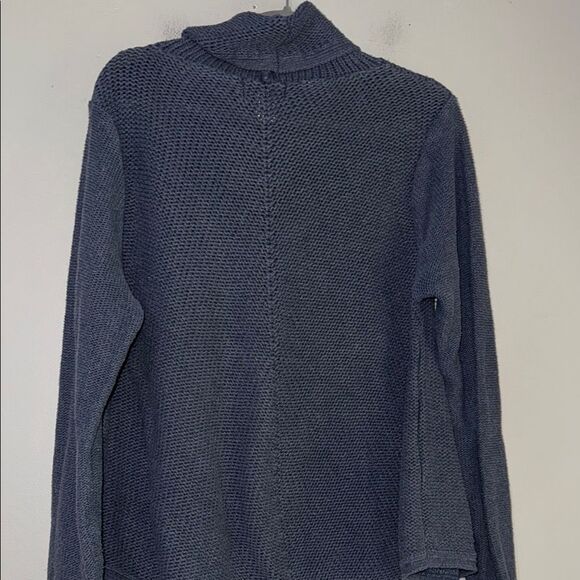 Monterey Bay Blue Turtleneck Sweater Relaxed Fit - Picture 9 of 9